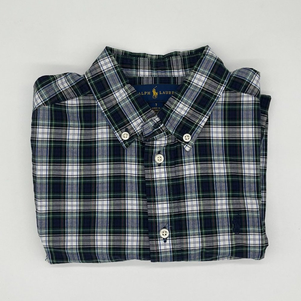 Ralph Lauren Boys Plaid Button Down